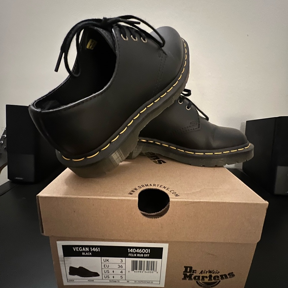 Dr. Martens Black Vegan 1461 Shoes
